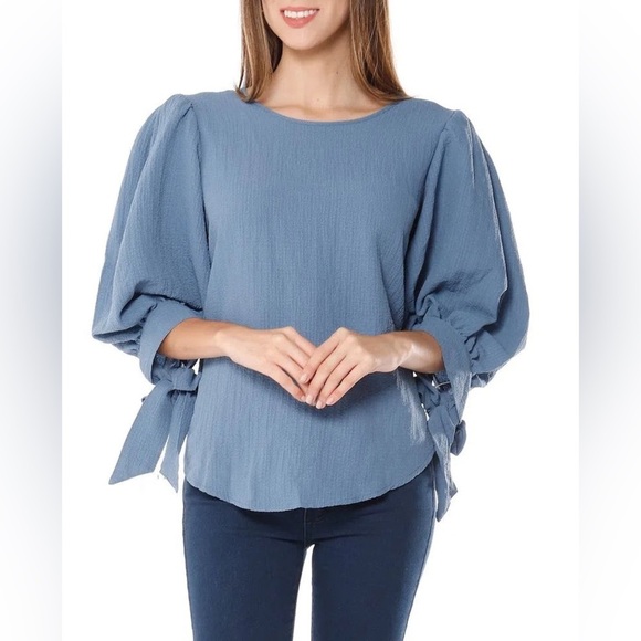 BLOUSE COPEN BLUE - ZAC & RACHEL Size M EUC - Picture 1 of 6